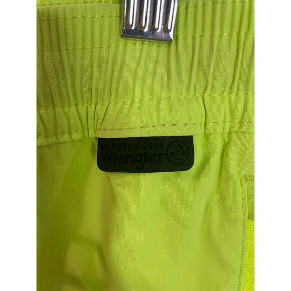 ATG By Wrangler Neon Lime Green Tide Shorts Mid Rise 4" Inseam XL - Picture 7 of 16